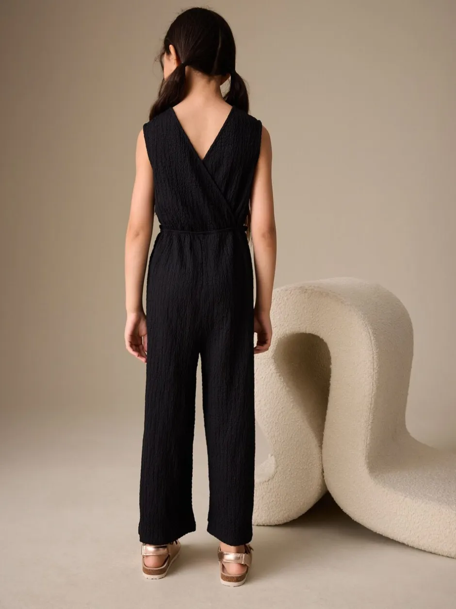 Jumpsuits En Playsuits*Next - Crinkle Jersey Jumpsuit (3-16yrs) Zwart