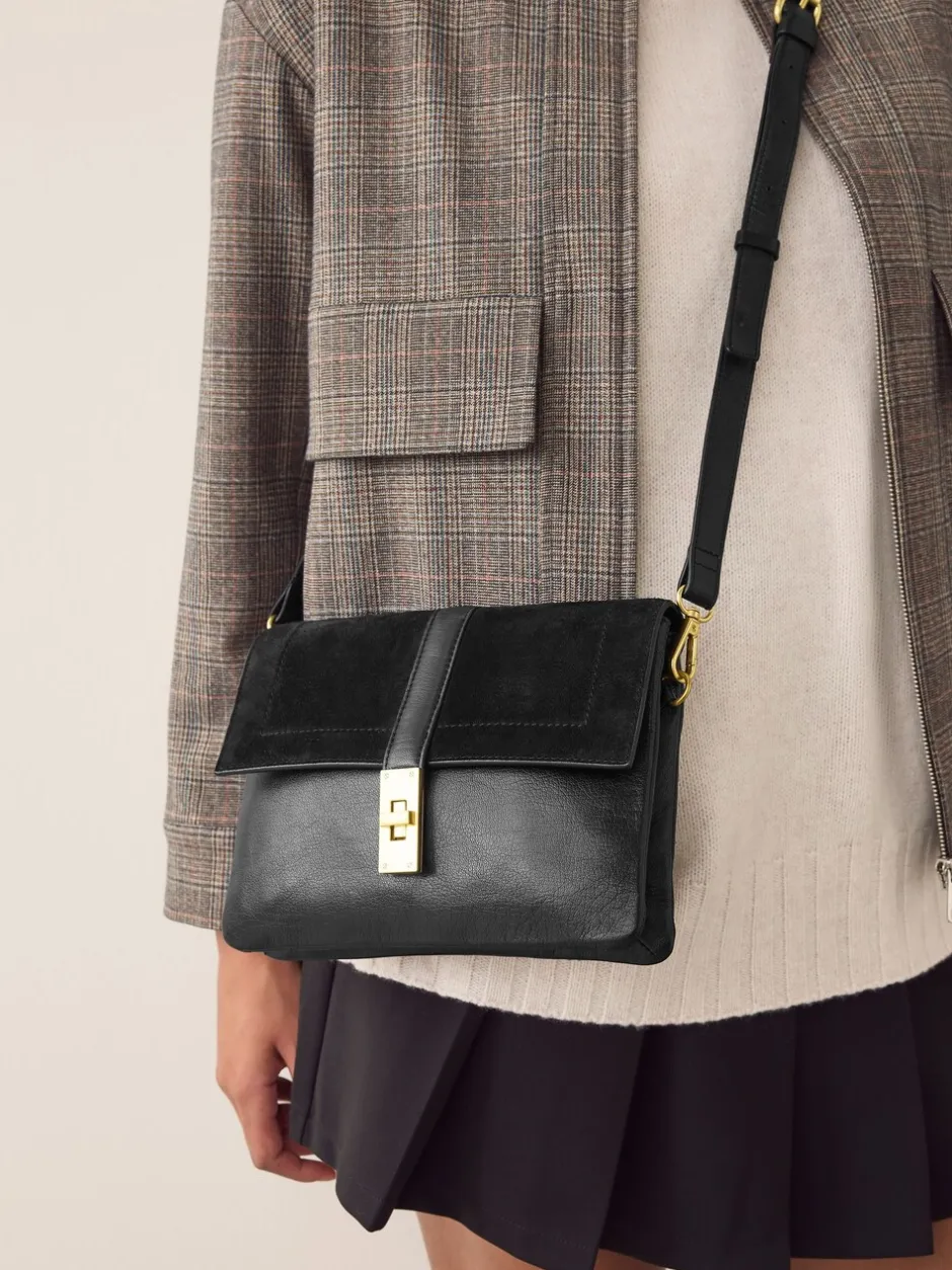 Tassen En Portemonnees|Next - Crossbodytas met imitatie krokodillenleer Zwart