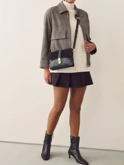 Tassen En Portemonnees|Next - Crossbodytas met imitatie krokodillenleer Zwart