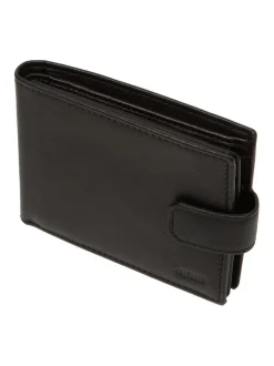 Portemonnees|Cultured London - 'Max' Leather Wallet Zwart