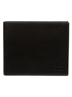 Portemonnees*Cultured London - 'Oliver' Leather Wallet Zwart