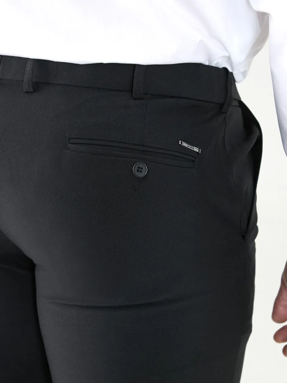 Formele Broek|D555 - MAX Xtenda Waist Trousers Zwart