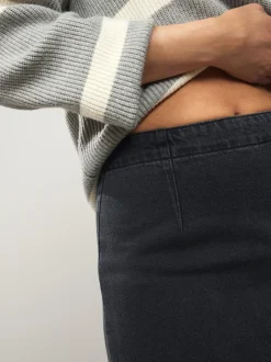 Rokken|Next - Denim minirok Zwart
