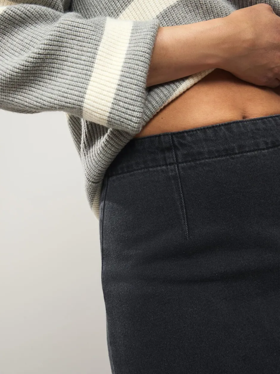 Rokken|Next - Denim minirok Zwart
