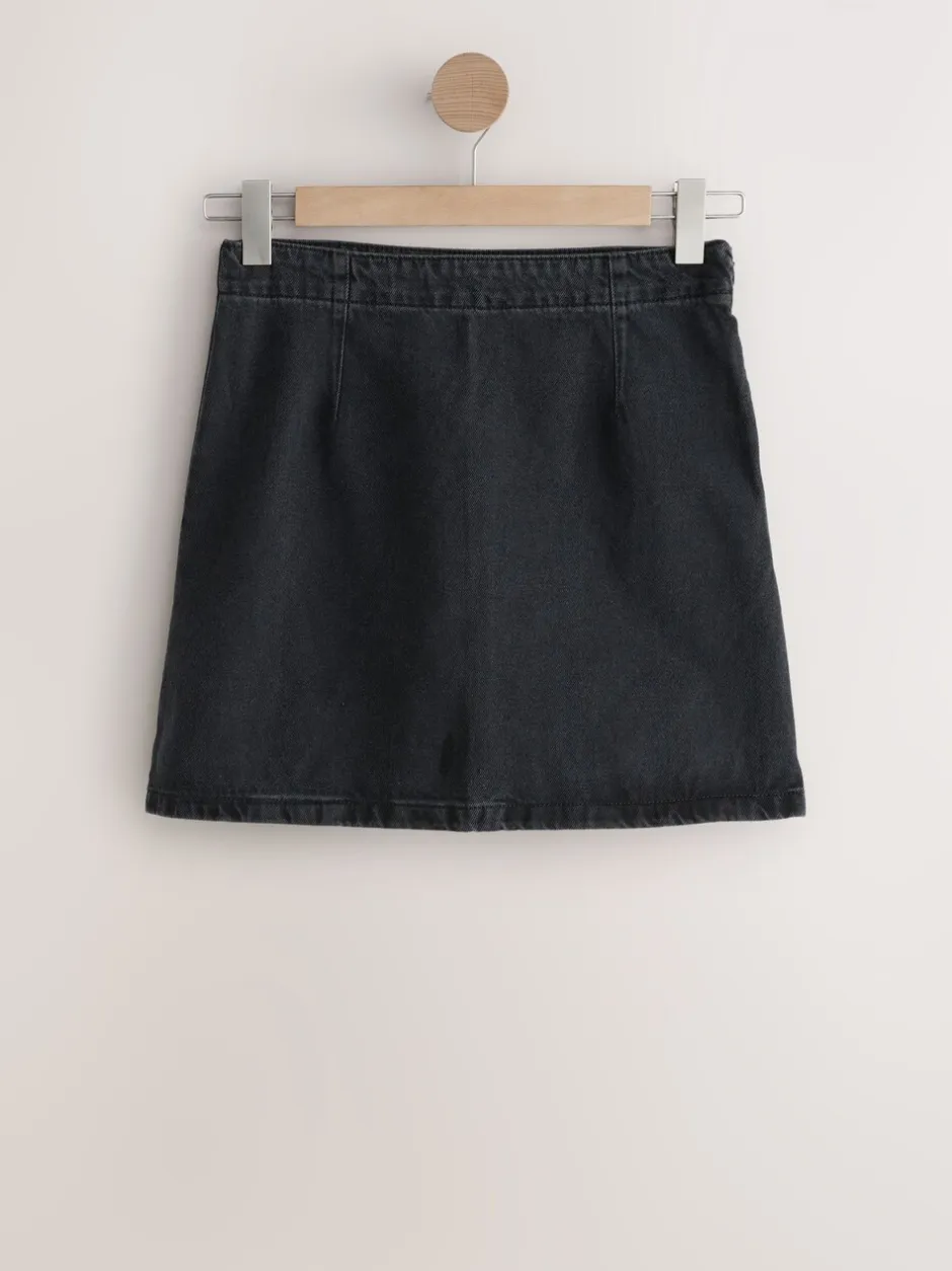 Rokken|Next - Denim minirok Zwart