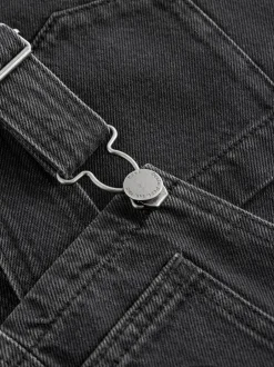 Jurken|Next - Denim overgooier (3-16 jr) Zwart