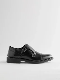 Schoenen|Formele Schoenen|Next Zwart - Double Monk Shoes