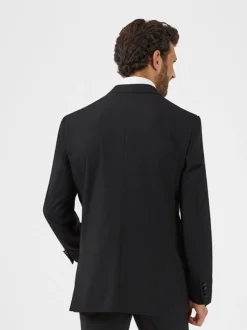 Smokings En Feestkleding|Pakken|Skopes Zwart - Dubbele knoop - Sinatra fit diner kostuumjasje
