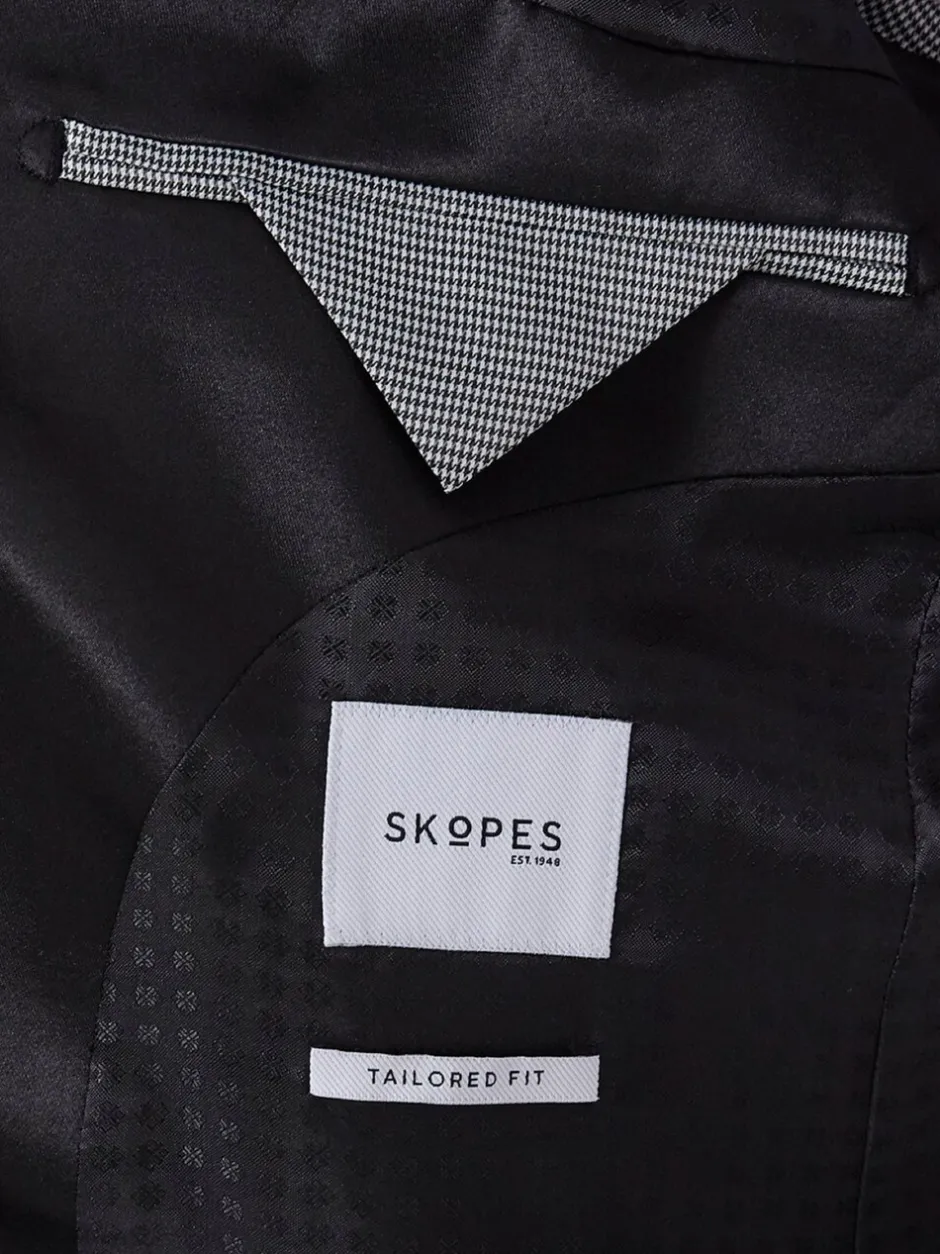 Smokings En Feestkleding|Pakken|Skopes Zwart - Dubbele knoop - Sinatra fit diner kostuumjasje