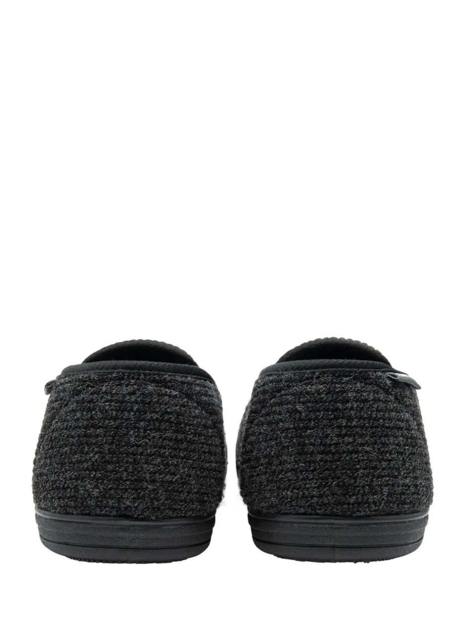 Pantoffels*Dunlop - pantoffels met dubbele inzet voor heren Zwart