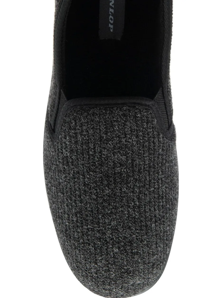 Pantoffels*Dunlop - pantoffels met dubbele inzet voor heren Zwart