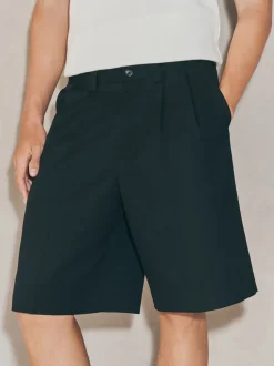 Shorts|Next Zwart - EDIT Baggy Fit Formal Shorts