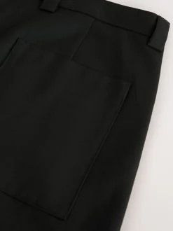 Shorts|Next Zwart - EDIT Baggy Fit Formal Shorts