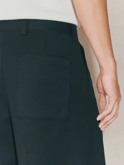Shorts|Next Zwart - EDIT Baggy Fit Formal Shorts