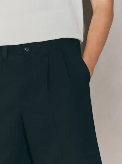 Shorts|Next Zwart - EDIT Baggy Fit Formal Shorts