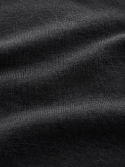 Gebreide Kleding|Poloshirts*Next - Effen - Regular Fit Essential Long Sleeve Knitted Polo Shirt Zwart