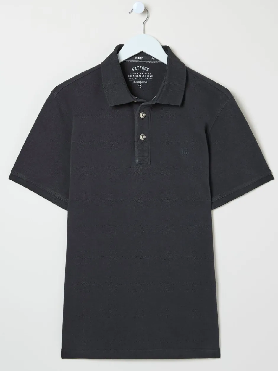 T-Shirts En Hemden|Poloshirts*Fat Face - FatFace - Piqué polo met korte mouwen Zwart