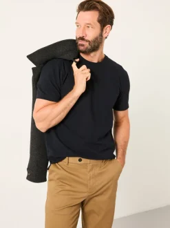 Loungewear*Fat Face Zwart - FatFace T-shirt met korte mouwen