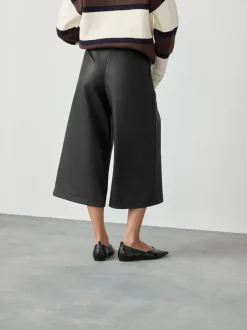 Broeken*Next - Faux Leather Jort Trousers Zwart