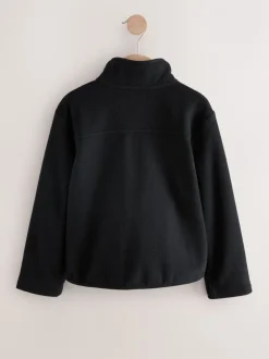 Schoolkleding|Schoolkleding|Next - Fleece jack met rits en zakken (3-16 jr) Zwart