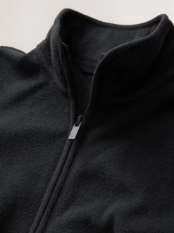 Schoolkleding|Schoolkleding|Next - Fleece jack met rits en zakken (3-16 jr) Zwart