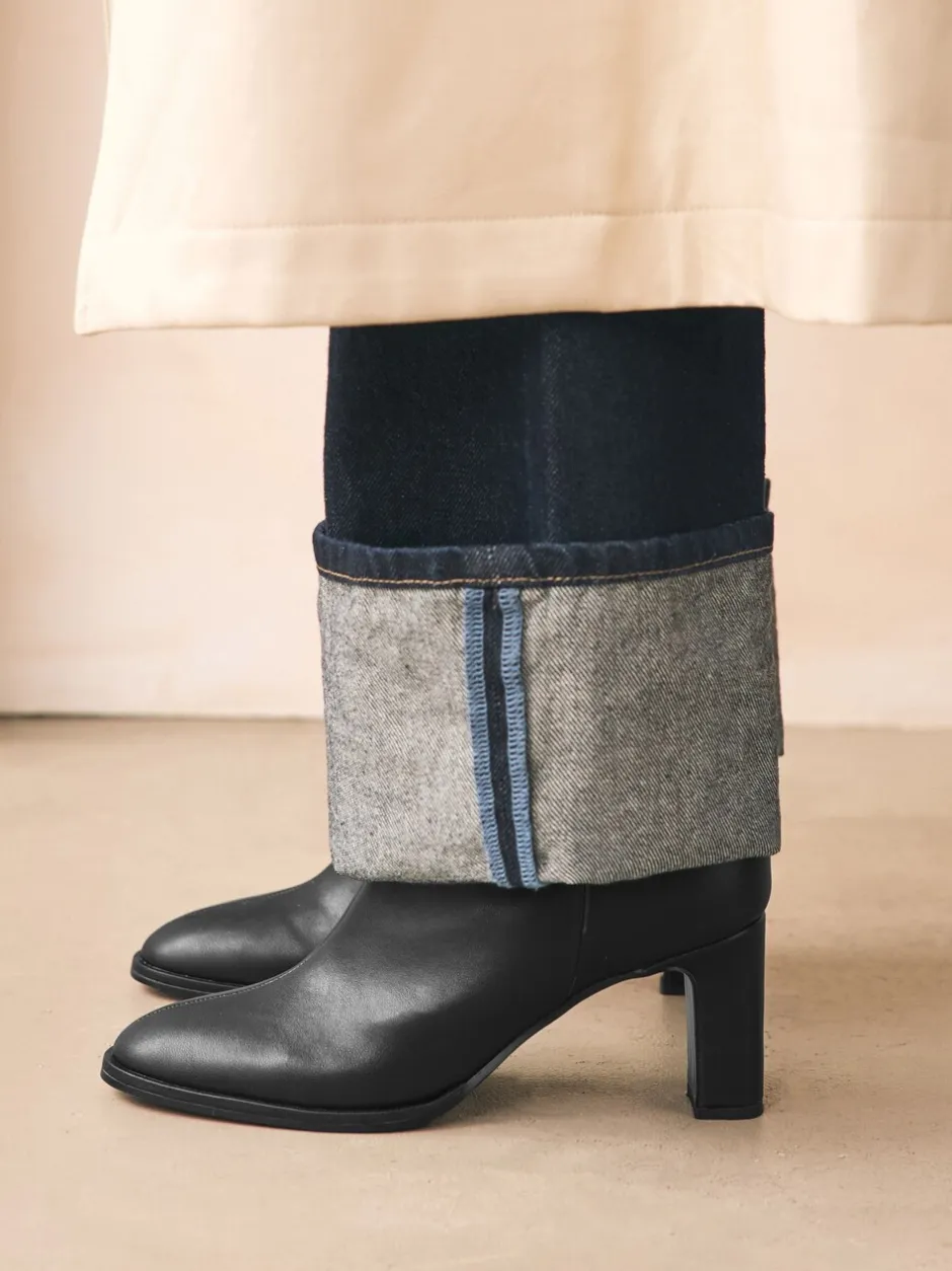 Ruimvallend En Extraruimvallend*Next - Forever Comfort® - Enkellaarzen met blokhak Zwart