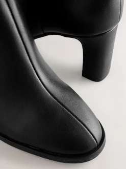 Ruimvallend En Extraruimvallend*Next - Forever Comfort® - Enkellaarzen met blokhak Zwart