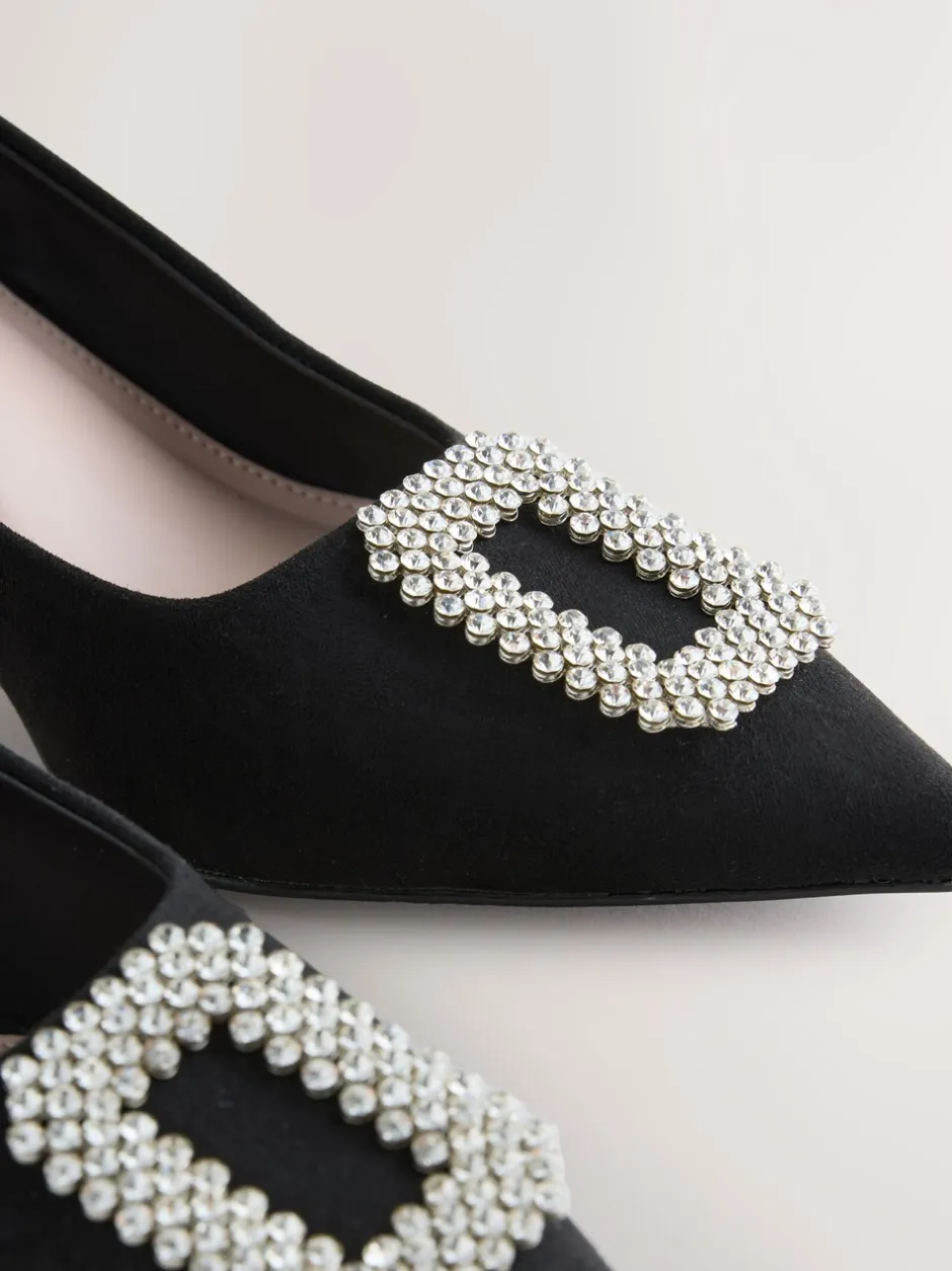 Schoenen Met Hakken*Next Zwart - Forever Comfort - Spitse hakken met siersteentjes