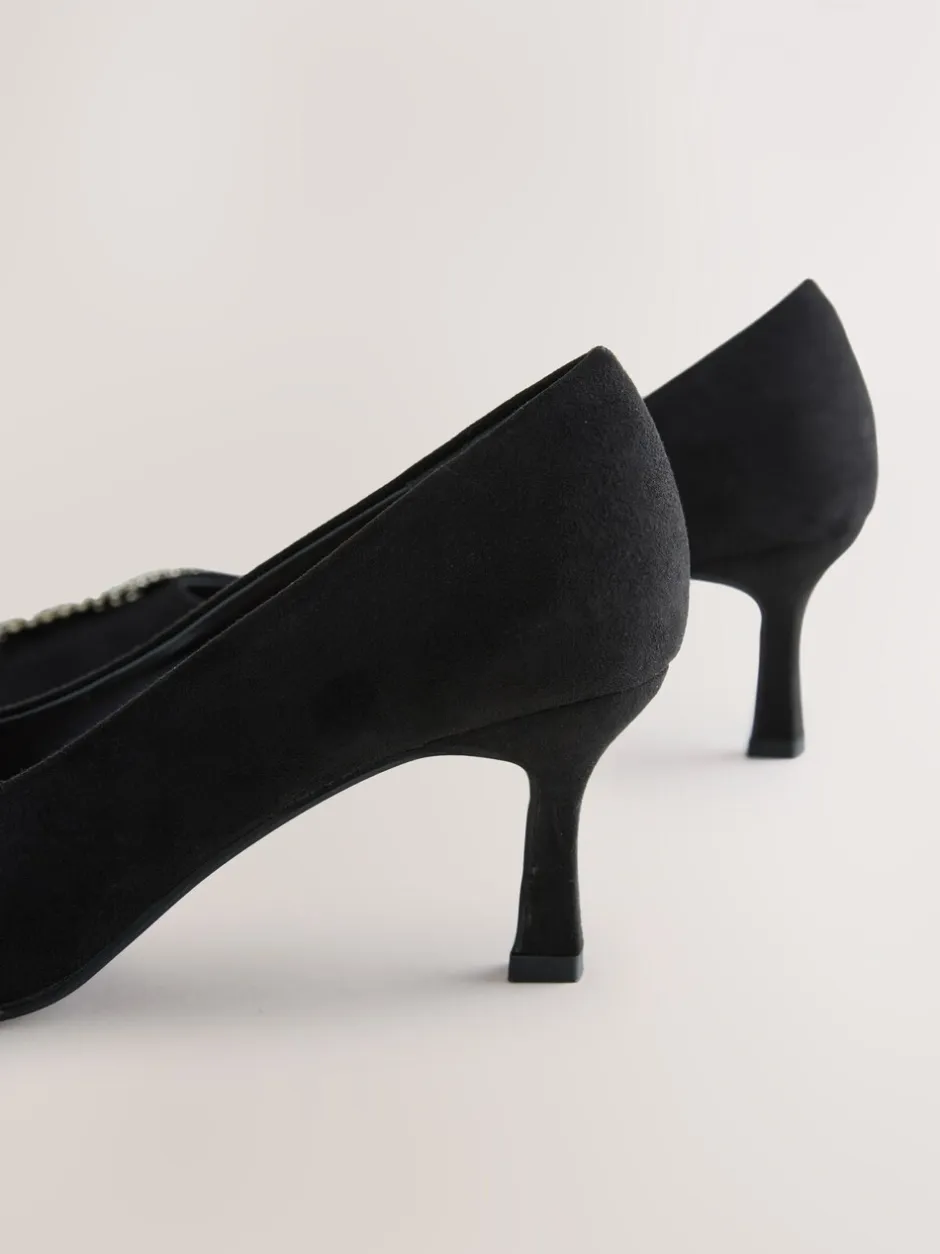 Schoenen Met Hakken*Next Zwart - Forever Comfort - Spitse hakken met siersteentjes