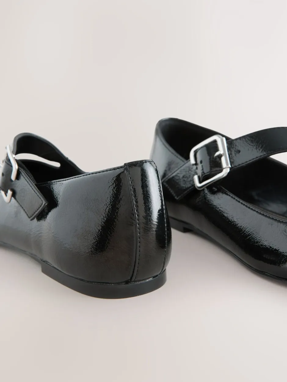 Lage Schoenen*Next - Forever Comfort® Asymmetric Mary Jane Shoes Zwart