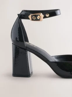 Schoenen Met Hakken*Next - Forever Comfort® Buckle Closed Toe Block Heels Zwart