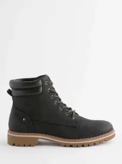 Ruimvallend En Extraruimvallend*Next - Forever Comfort® casual enkellaarsjes met veters Zwart