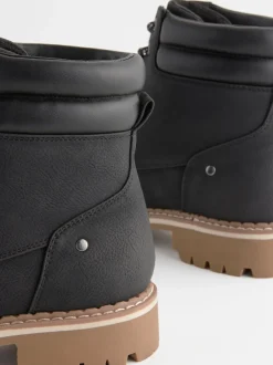 Ruimvallend En Extraruimvallend*Next - Forever Comfort® casual enkellaarsjes met veters Zwart