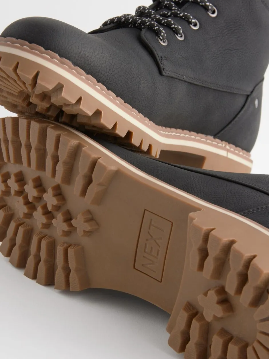Ruimvallend En Extraruimvallend*Next - Forever Comfort® casual enkellaarsjes met veters Zwart
