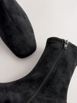 Boots|Next Zwart - Forever Comfort® Flat Sock Ankle Boots