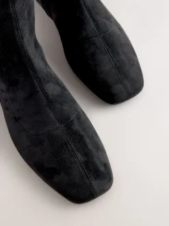 Boots|Next Zwart - Forever Comfort® Flat Sock Ankle Boots