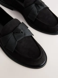 Lage Schoenen*Next Zwart - Forever Comfort® Instappers met Strik