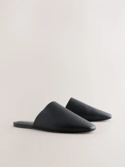 Lage Schoenen|Next - Forever Comfort® muiltjes met hoge uitsnijding en vierkante neus Zwart