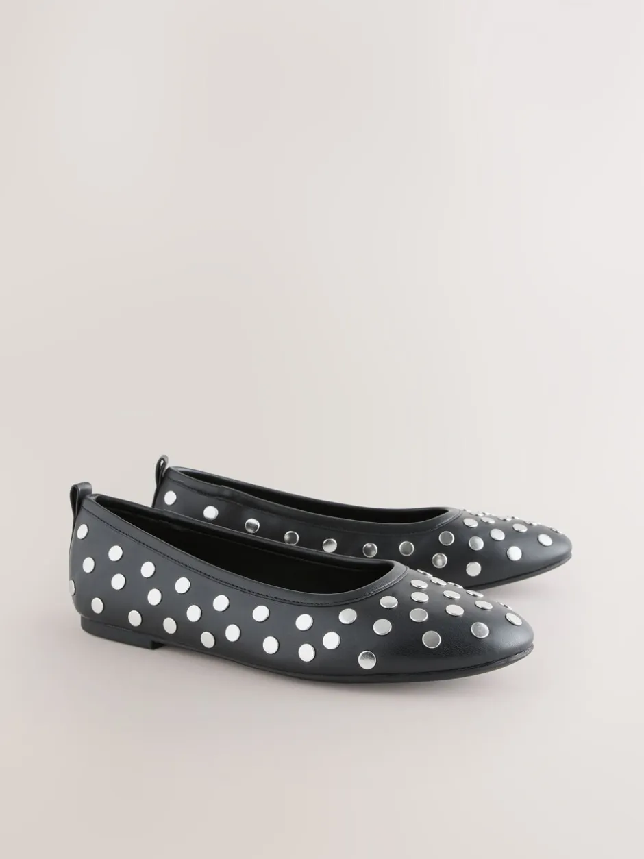 Lage Schoenen*Next Zwart - Forever Comfort® Round Toe Ballerinas