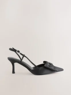 Schoenen Met Hakken|Next - Forever Comfort® schoenen met strik, hielbandje en spitse neus Zwart