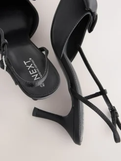 Schoenen Met Hakken|Next - Forever Comfort® schoenen met strik, hielbandje en spitse neus Zwart