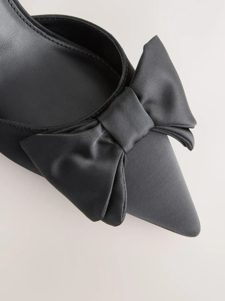 Schoenen Met Hakken|Next - Forever Comfort® schoenen met strik, hielbandje en spitse neus Zwart