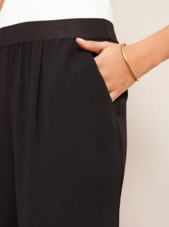 Broeken|Kostuums En Werkkleding|Friends Like These Zwart - Elasticated Waist Trousers