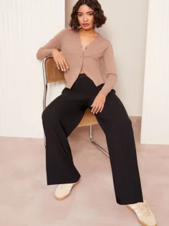 Broeken|Kostuums En Werkkleding|Friends Like These Zwart - Elasticated Waist Trousers