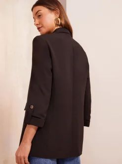 Kostuums En Werkkleding*Friends Like These - maatgesneden blazer met mouwdetails Zwart