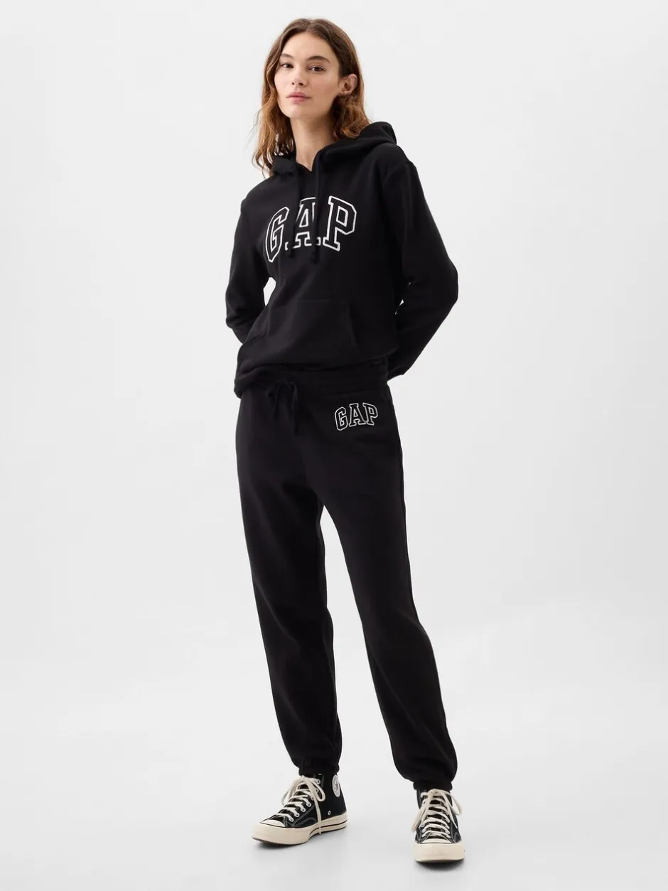 Sportkleding|Leggings En Joggingbroeken*Gap - joggingbroek met logo en rechte pijpen Zwart