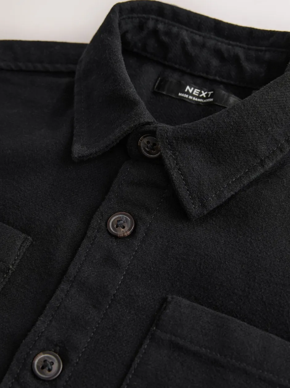 Shirts|Jassen En Jacks*Next - Geborsteld overshirt (3-16jr) Zwart