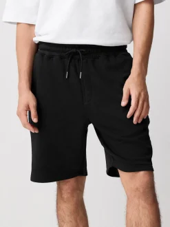 Shorts*Next - Geborstelde jersey shorts met ritszakken Zwart