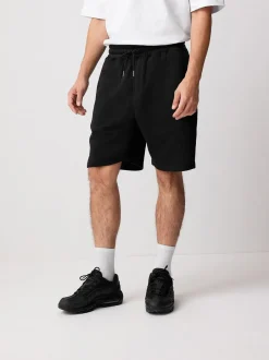 Shorts*Next - Geborstelde jersey shorts met ritszakken Zwart