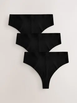 Onderbroeken*Next - Geen zichtbare onderbroeklijn comfortabele slips verpakking van 3 Zwart